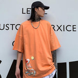 T-shirt japonais carpe koï orange