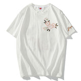 T-shirt japonais femme fleur cerisier blanc 