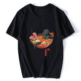 T-shirt japonais Godzilla et ramen