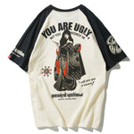 T-shirt japonais imprimé "You Are Ugly" blanc