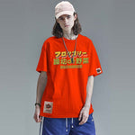 t shirt japonais streetwear rouge