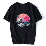 T-shirt la grande vague de Kanagawa japonais