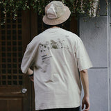 T-shirt motif japonais chat cotton 