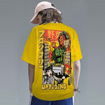 t shirt streetwear japonais jaune