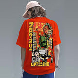 t shirt streetwear japonais rouge