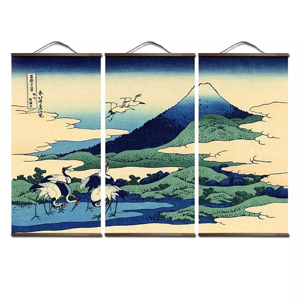 Tableau Montagne Japonaise Peinture Nature Style Japonais
