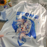 Tee-shirt japonais manga blanc