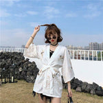 Veste courte kimono femme