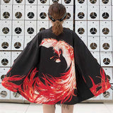 Veste de kimono femme noir