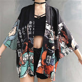 Veste japonaise style kimono femme