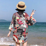 Veste kimono été style japonais