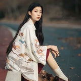 Veste kimono femme blanc