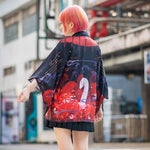 Veste kimono femme courte style japonais