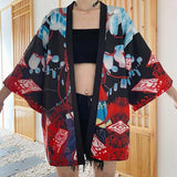 Veste kimono femme japonais manga noir