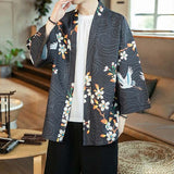 Veste kimono japonais homme grue pas cher