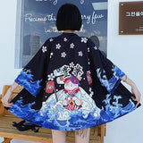 Veste légère kimono femme