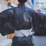 Yukata homme japonais avec ceinture obi