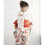 Yukata japonais femme motif carpe